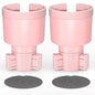 Seven Sparta 2 Pack Car Cup Holder Expander with Offset Adjustable Base, Compatible with Hydro Flasks 32/40 Ounce, Compatible with Yeti Ramblers 20/26/30 Ounce, Other Bottles in 3.4"-3.8" (Pink) - color: Pink, size: Medium*2