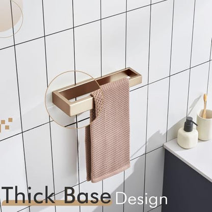 KOKOSIRI Towel Holder 12-Inch Hand Towel Bar Wall Mount Kitchen Rack Champagne Bronze Stainless Steel for Bathroom Hardware, 1 Pack B4008CPG-L12 - color: Champagne Bronze, size: 12-Inch