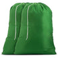 Handy Laundry Nylon XL - Large Capacity with Locking Drawstring, Machine Washable, Fits Laundry Baskets or Hampers, Holds 3 Loads of Clothes - Green (Pack of 2) - color: Green