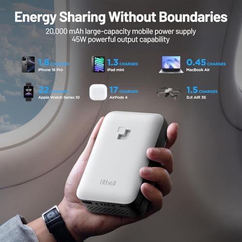 Litheli 288 Series Portable Power Station 287Wh, Lithium Battery Solar Generator（2 x 74Wh Battery Pack Shipped Separately), 300W AC Outlet, 0-95% in 50Min, Power Bank for Outdoor Emergency RV Van - size: LiTHELi B288
