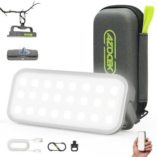 Azocek Portable Rechargeable LED Work Light – 600 Lumens Pocket-Sized, 5 Color Temps & 5 Brightness Levels, SOS Mode, Type-C Fast Charging, Magnetic & Tripod Mount - color: 1-PACK