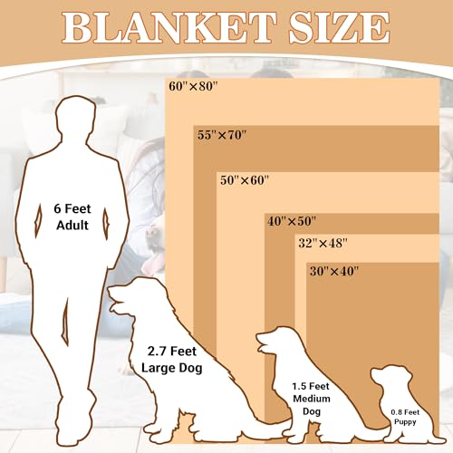 Custom Dog Portrait Blankets with Pictures, Personalized Pet Face Blanket Throws with Photo Name, Customized Puppy Blanket for Pet Lovers Owners Dad Mom, Best Dogs Memorial Gifts - color: Design12