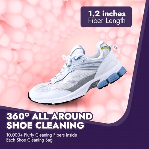 Shoe Cleaning Kit: Shoe Washing Bag (2pcs), Mesh Laundry Bag for Shoe Dryer and Adjustable Shoe Trees (5 pc kit)