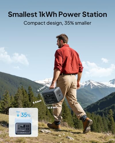 BLUETTI Elite 100 V2 Solar Generator with 100W Solar Panel (Ships Separately), 1024Wh Portable Power Station w/ 4 1800W AC Outlets, 35% Smaller, Ideal for Camping, Emergencies, Backup Power - style: Bluetti Elite 100 V2+100W Solar panel