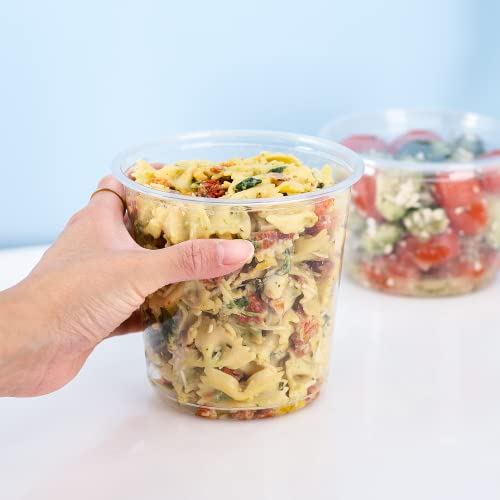 Karat 24oz PET Round Deli Container (117mm), FP-DC24-PET - 500 ct - size: 24oz