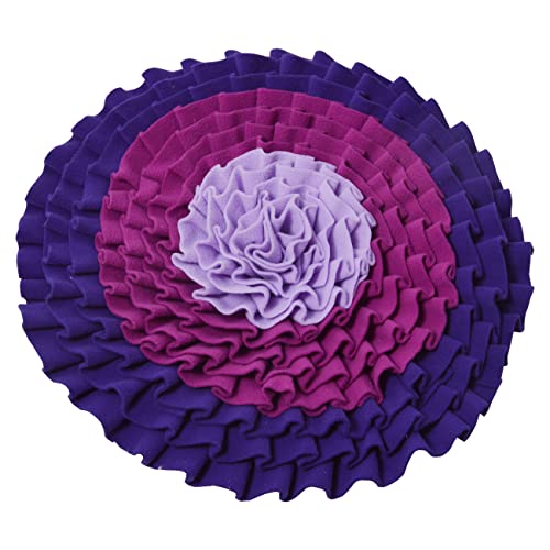 Snuffle Pad Mat Dogs Advanced Snuffle Sniffing Pad Mat Pet Items Leak Food Dog Training Blanket Nose Work Toy Pet Slowing Feeding Intelligence Mat (Folded Purple) - color: Folded Purple