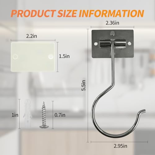 Banana Hook Under Cabinet,Adhesive Bananas Hanger with Fordable Design,Durable Metal Banana Holder for Hanging Bananas,Kitchen Organization Or Multi-Purpose Home Us(Silver) - size: 1 Piece