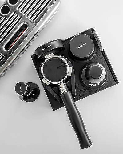 Normcore Espresso Compact Tamping Station - Barista Tamping Mat - Anti Slip Corner Tamping Mat - Compact Coffee Tamper Holder Pad - Espresso Accessories Tool - Food Grade Non-Slip Silicone