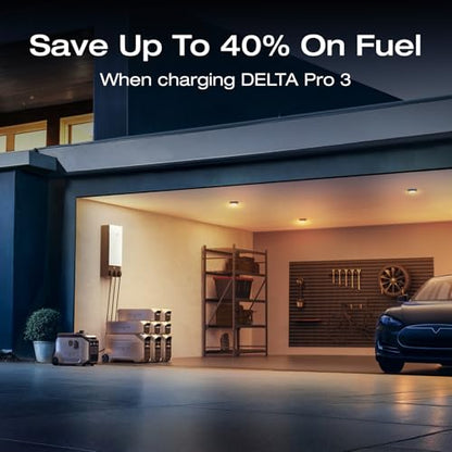EF ECOFLOW 4096Wh Delta Pro 3 Power Station With 3200W Dual Fuel Generator GE305, Portable Backup Generator for Whole Home Use, Emergency, RVs - style: 3200W&4kWh