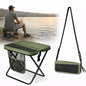Foldable Stool with Carrying Bag,Compact Folding Chair with Shoulder Strap, Lightweight Outdoor Seat for Fishing, Camping, Hiking, Garden, Beach, Sports Games, Festivals (Green) - color: Green