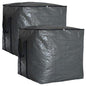 Extra Large Cube Moving Bags (Black, 25"x25"x25" - 2 Pack) | Heavy Duty, Water-Resistant, Foldable, For Clothes, Bedding, Blankets & Pillows, Reusable Alternative to Moving Boxes - color: Black, size: 25"x25"x25" - 2 Pack