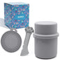 Original Canned Dog Food Storage Container | Wet Food Can Opener Spoon | Silicone Pet Can Lid | BPA Free, Airtight, Dishwasher & Freezer Safe(Grey) - color: Grey