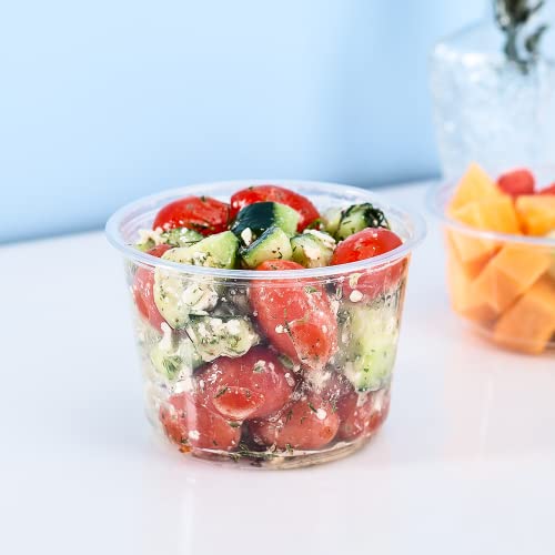 Karat 16oz PET Round Deli Container (117mm), FP-DC16-PET - 500 ct - size: 16oz