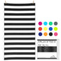 Your Choice Microfiber Beach Towel, Sand-Free Quick Dry Travel Towel, Oversized Compact Lightweight Recycled Towel for Pool Camping(67"x35"/60"x30") - color: Z-black Stripes, size: Large(60x30")