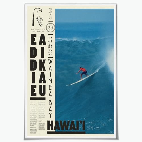 Retro Surfer Wall Art 2013 Surf Contest Poster Print Vintage Aesthetic Room Decoration Summer Beach Canvas Posters Surfer Artwork for Beach Lovers 12x18inch Unframed - color: style-3, size: 12"L x 18"W