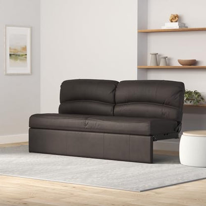RecPro Charles RV Jackknife Sofa | Love Seat | Sleeper Sofa | Length Options 62", 68", 72" (72 Inch, Chestnut) - color: Chestnut, size: 72 Inch
