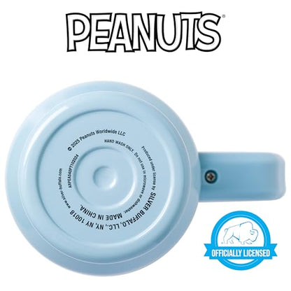 Silver Buffalo Peanuts Gang Charlie Brown, Snoopy, Woodstock, Lucy, Sally, Linus, Double Walled Stainless Steel Tumbler with Handle, Straw, and Straw Cap, Fits in Standard Cup Holder, 40 Ounces - color: Peanuts Gang Charlie Brown
