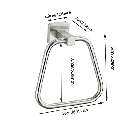 Brushed Nickel Towel Ring for Bathroom, Kitchen Bath Towel Holder Hangers Wall Mount Heavy Duty Stainless Steel - color: Brushed Nickel, size: 1 Pack