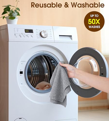 KitchLife Microfiber Cleaning Cloth Roll, 100 Pack - Tear-Away Microfiber Paper Towels, Lint-Free, Reusable, Washable for Kitchen, Car, Dishes, and Sensitive Surfaces (Dark Gray) - color: Dark Gray, size: 100 Pack