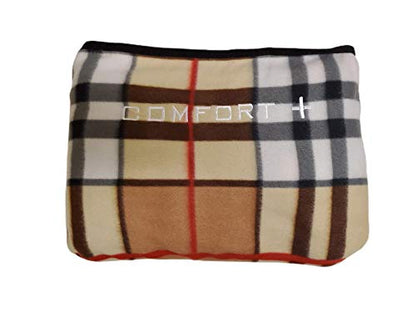 ComfortPlus 3-in-1 Premium Travel Blanket (Plaid)