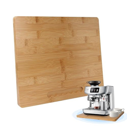 Bamboo Sliding Appliance Tray,Coffee Maker Slider Tray with Rubber Wheels, Countertop Pull Out Organizer for Coffee Machines,Air Fryers and Other (Natural, Medium-Wide(13”W x 10.5”L)) - size: Medium-Wide(13”W x 10.5”L)