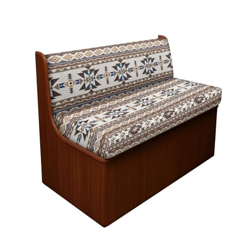 RV Dinette Cushion Covers Aztec Tribal Geometric Camper Cushion Cover 2 Pack RV Seat Covers Dinette Booth Cushions Stretchable Washable Couch Cover for RV Camper Car Bench Replacement - color: Aztec Tribal Geometric