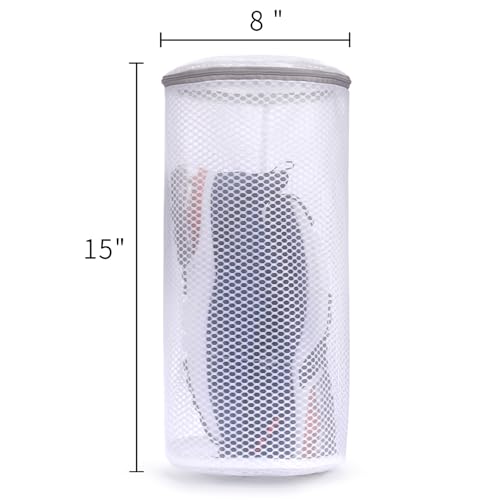 Muchfun 2Pcs Shoes Washing Machine Bag, Honeycomb Mesh Laundry Bags | for Sneaker Cleaning 8 x 8 x 15 Inches - size: 2Shoes Bag