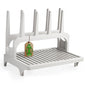 PopYum Gray Space Saving Drying Rack from 100% Recycled Bottles | Space Saving, Made from 100% Recycled Bottles, Countertop, For Baby Bottle, Plastic Bags, Cups, Glass, Tumblers, Compact - color: Gray