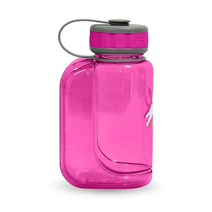 OllyDog OllyBottle Tritan Water Bottle with Detachable Dog Bowl | BPA Free Leakproof | 20oz | Share Water with Your Dog | Hiking Travel Camping (600ML, Hot Pink) - color: Hot Pink, size: 600ML