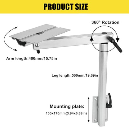RV Adjustable Table Leg, Removable RV Table Leg, Detachable Height Adjustable Aluminum Alloy 360-Degree Swivel Tabletop, Perfect for Yachts, RV, Motorhome, Camping Use