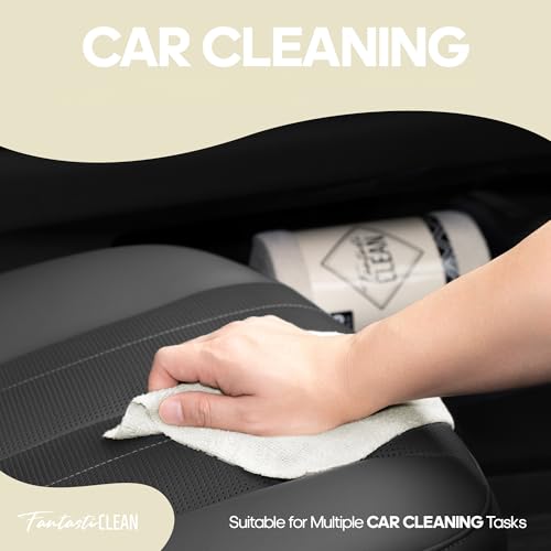 Fantasticlean Microfiber Cleaning Cloth Roll 2 Rolls 120 Pack, Tear Away Paperless Towels, 8" x 8", Reusable Washable Rags, House Kitchen, Pet, Office, Indoor Outdoor, Compact Portable (Off-White) - color: 2 Off-white