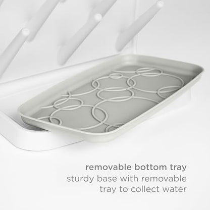 Ubbi Vertical Baby Bottle Drying Rack, Space Saving Countertop Drying Rack Baby Organizer, Oat - color: Oat Vertical Drying Rack