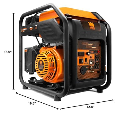 WEN RV-Ready 4000-Watt Open Frame Inverter Generator (GN400iM) - style: 4000W, Inverter