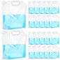 Zubebe 20 Pcs x 1.3 Gallon Water Container Bags Collapsible Emergency Container Bag 26 Gallon Freezable Bpa Free Food Grade Clear Plastic Storage Foldable Bottle for Camping Riding