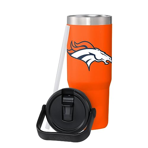 FOCO Unisex NFL Team Logo Insulated Travel Mug 30oz Straw Tumbler