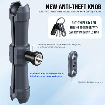 Universal Car Phone Mount, with 25mm Ball Magic Arm and 360° Rotation Phone Holder, Suction Cup Windshield & Dashboard Mount, for iPhone/Samsung/Android, Fits Phone Width 2.56-3.74"(KPS-10) - color: KPS-10