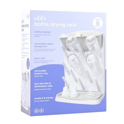 Ubbi Vertical Baby Bottle Drying Rack, Space Saving Countertop Drying Rack Baby Organizer, Oat - color: Oat Vertical Drying Rack