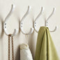 Wall Hooks for Hanging Coat/Backpack - 5.4'' Large 40LBS Heavy Duty Hanger Wall Mount Screw in, for Towel, Closet, Robe, Bag, Outdoor, White 4 Pack - size: 4 Pack