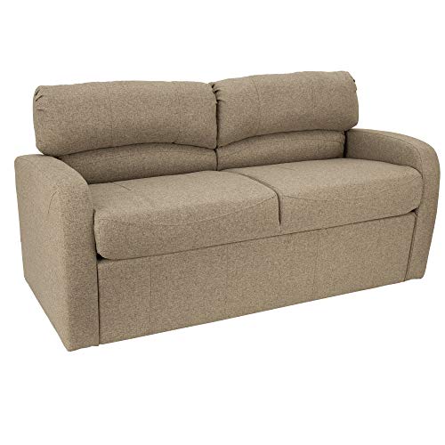 RecPro 70" RV Jack Knife Sofa w/Arms | RV Sleeper Sofa/Couch/Furniture/Living Room (Slideout) (Oatmeal) - color: Oatmeal