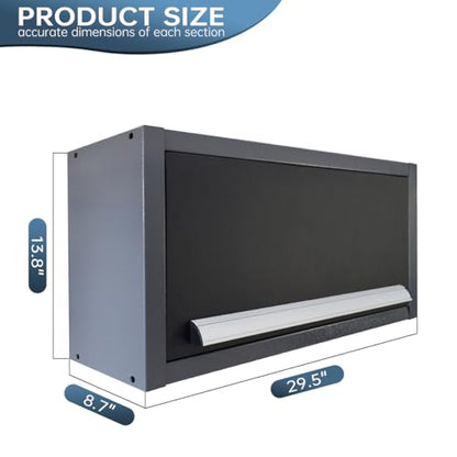 JZD Steel Wall Cabinet with Up Flip Door, Hanging Tool Cabinets, for Garage Workshop Office Basement Kitchen - size: M-02
