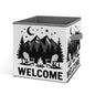 Welcome To Camping Foldable Storage Box with Handle Organizer Containers for Home Office Clothes Office Supplies - color: style-8
