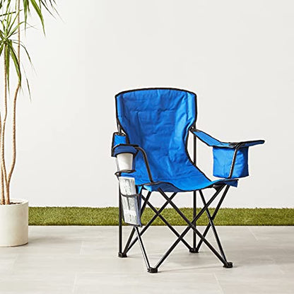 Amazon Basics Camping Chair - style: X Large, Padded, Blue