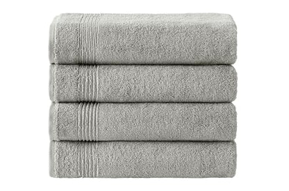 Ozdilek 4-Piece Bath Towels, 27x54 100% Turkish Cotton, Luxury Quick Dry, Extra Large, Fade-Resistant, Eco-Friendly, Spa Towel, Comfortable (Light Brown) - color: Light Brown