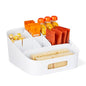 YouCopia ShelfBin Adjustable Snack Bin, BPA-Free Divided Storage Basket for Kitchen Pantry Organization, One Size, Speckled White - size: Adjustable Snack Bin