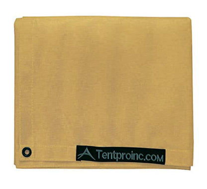 Tentproinc RV Awning Side Shade Screen 9'X7' - Beige Mesh Screen Sunshade Complete Kits Camping Trailer Canopy UV Sun Blocker - 3 Year Warranty - color: Beige