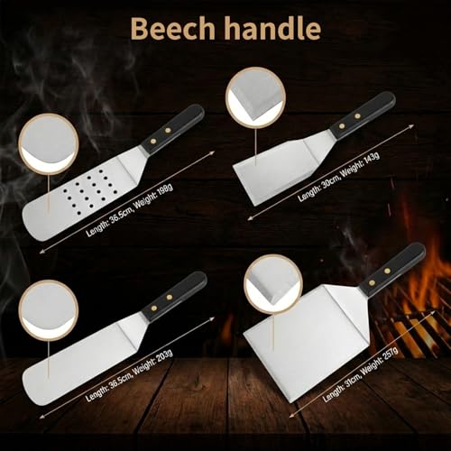 BBQ Tool Set, Stainless Steel Grill Accessories with Carrying Case, Outdoor Cooking Utensils for Camping, Tailgating, Backyard BBQ(27PCS)