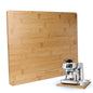Bamboo Sliding Appliance Tray,Coffee Maker Slider Tray with Rubber Wheels, Countertop Pull Out Organizer for Coffee Machines,Air Fryers and Other (Natural, Large-Wide(16" W x 13" L)) - size: Large-Wide(16"W x 13"L)