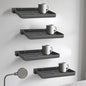 4 Pcs RV Aluminum Fold-Down Wall Shelf Foldable Wall-Mounted Hidden Shelf Compact RV Furniture Parts Hardware for Inside Camper Storage