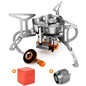 Odoland 3500W/6800W Windproof Camp Stove Camping Gas Stove with Fuel Canister Adapter, Piezo Ignition, Carry Case, Portable Collapsible Stove Burner for Outdoor Backpacking Hiking and Picnic - style: 6800W