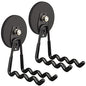 ULIBERMAGNET Magnetic Hooks - Heavy Duty Power Tool Organizer with Large Magnets, 2 Pack for Drill & Garden Tool (Black) - style: 3.46" Large Powerful Wave Black